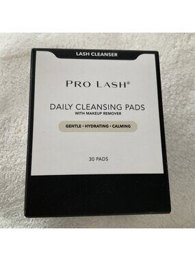 PRO LASH DAILY CLEANSING PADS Lash Safe False, Extension, Natural Eyelashes 30ct